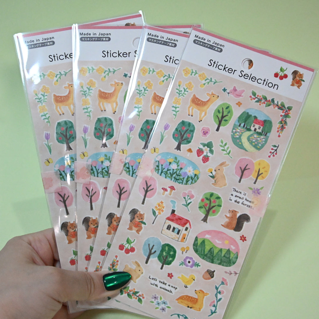 Sticker Selection Forest Animals Sticker Sheet Set (2pcs.)