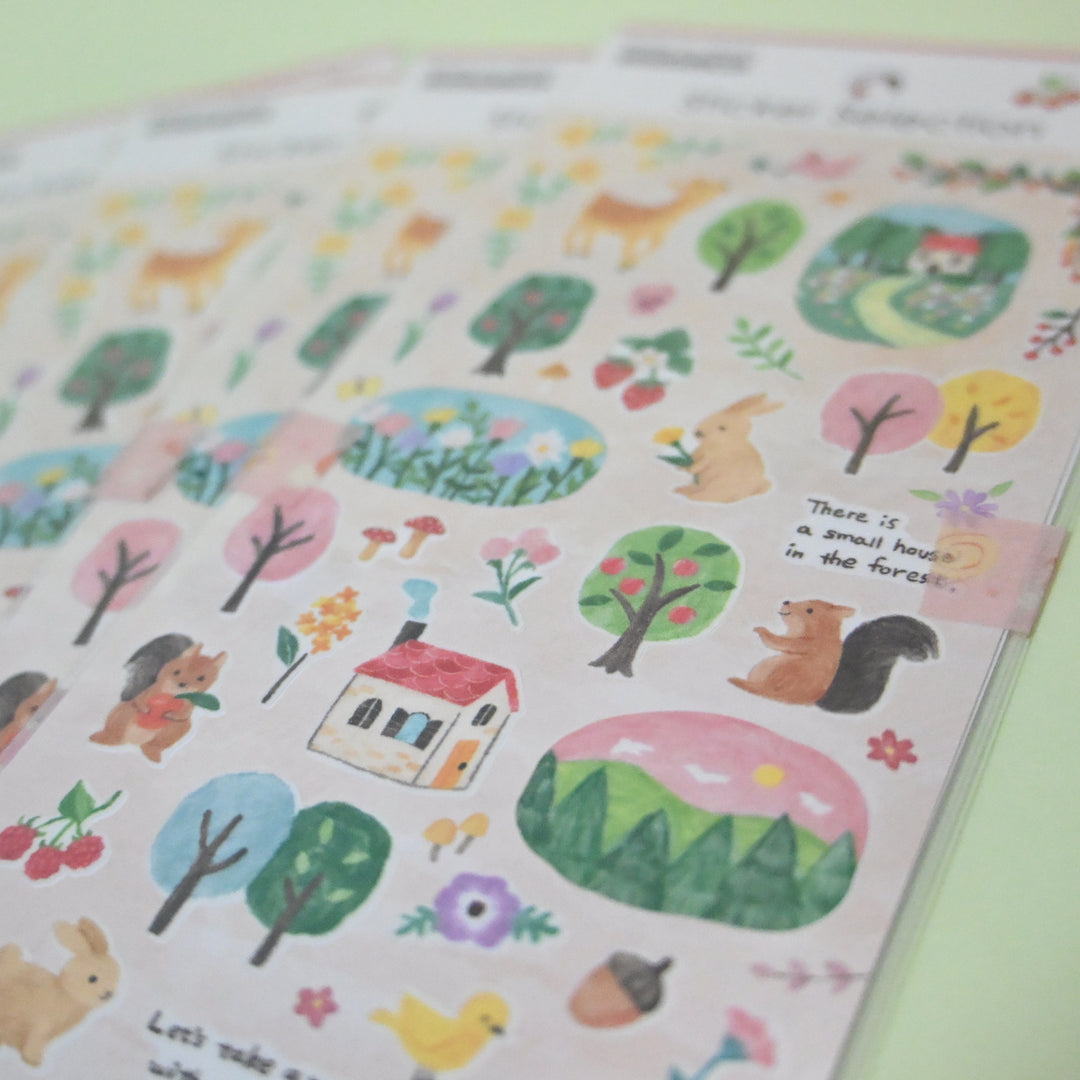 Sticker Selection Forest Animals Sticker Sheet Set (2pcs.)