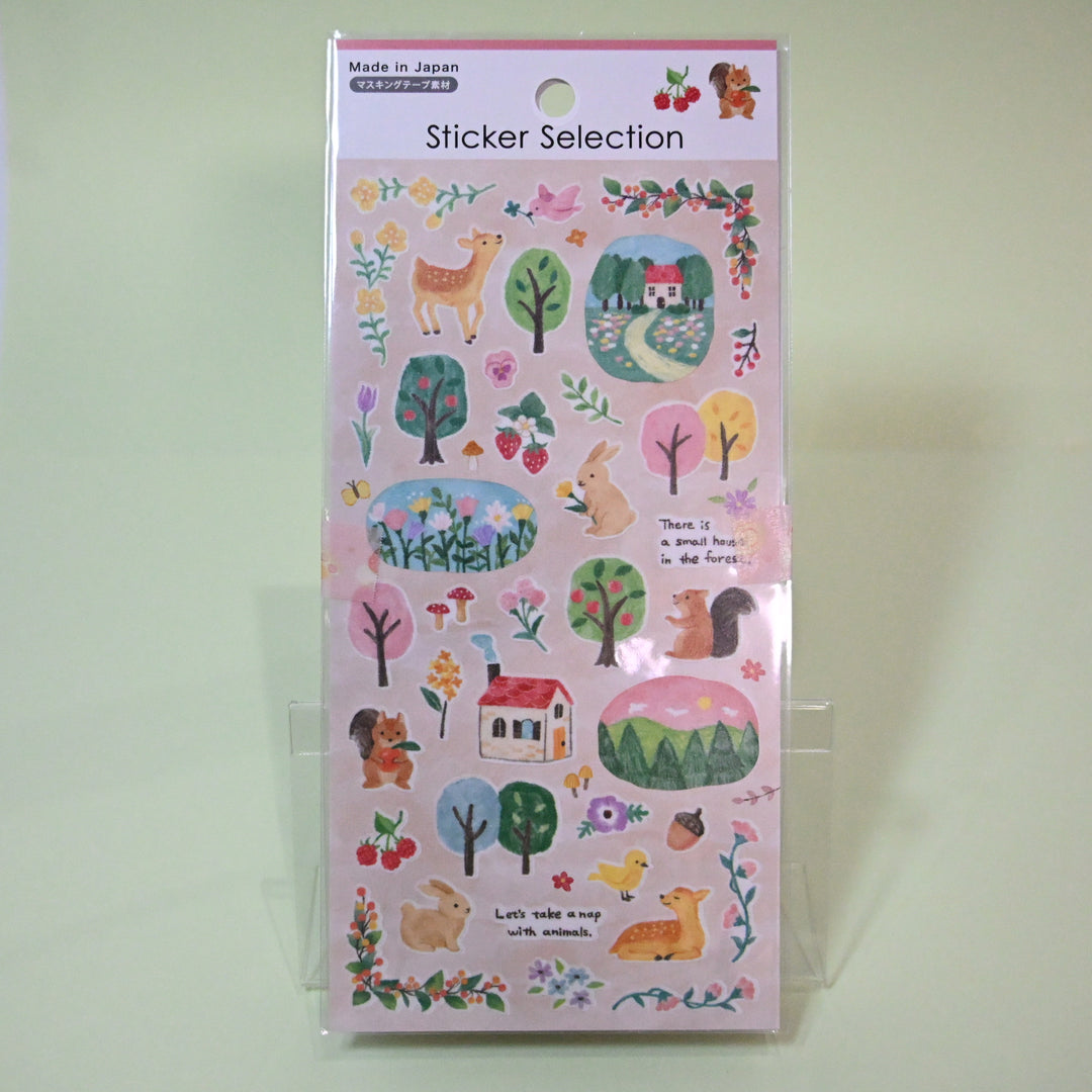 Sticker Selection Forest Animals Sticker Sheet Set (2pcs.)