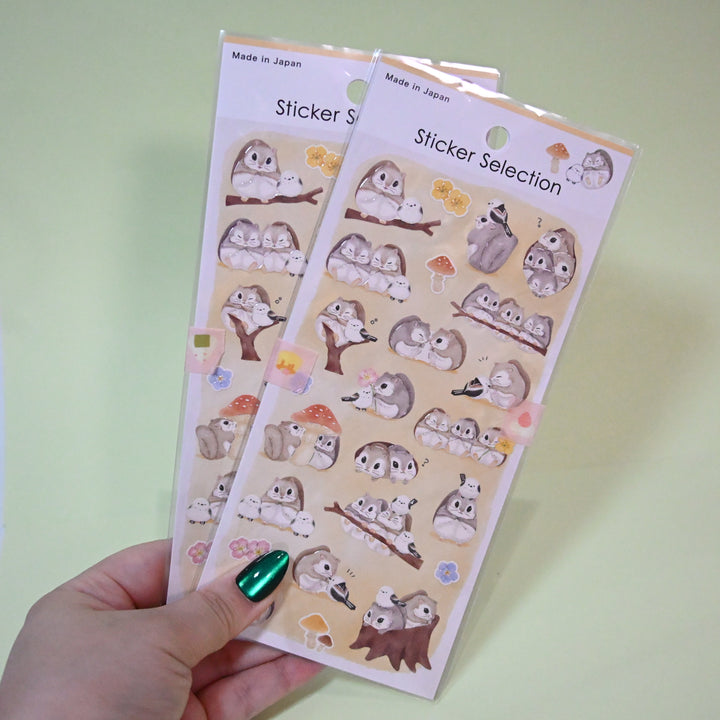 Sticker Selection Squirrel Sticker Sheet Set (2pcs.)