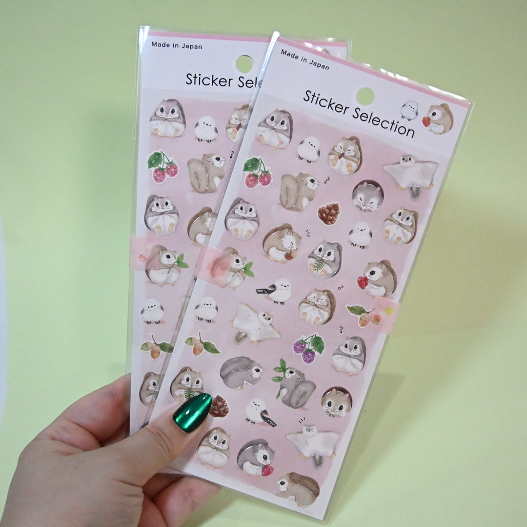 Sticker Selection Squirrel Sticker Sheet Set (2pcs.)