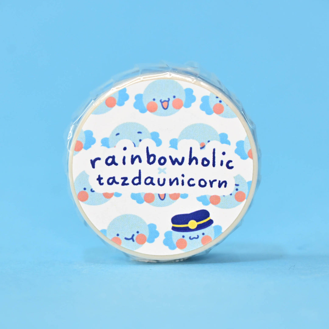 (MT145) Rainbowholic x Tazdaunicorn Mr. Oopa Faces Washi Tape