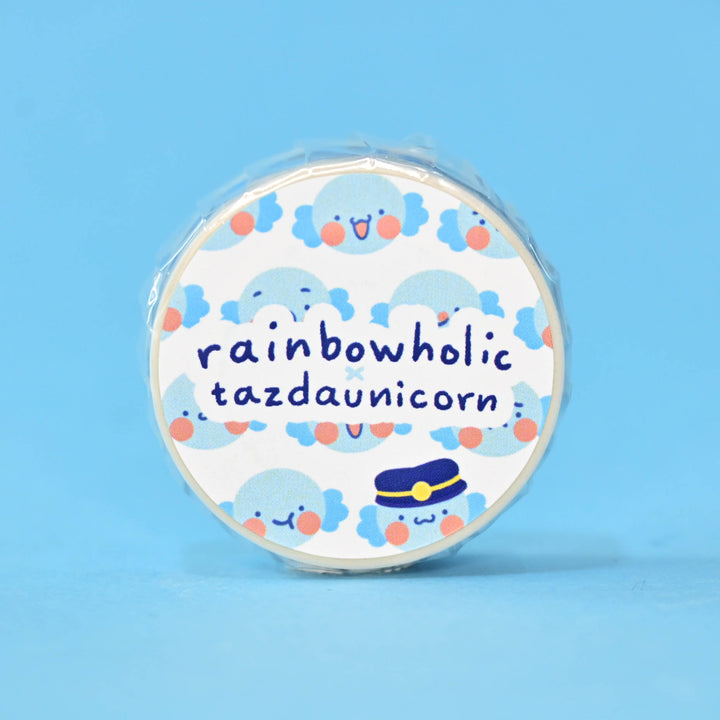 (MT145) Rainbowholic x Tazdaunicorn Mr. Oopa Faces Washi Tape