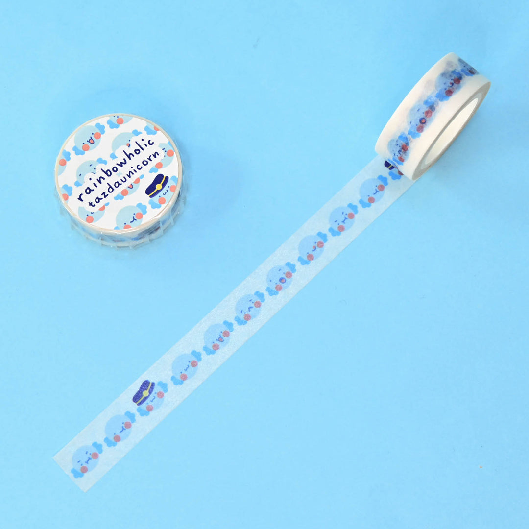 (MT145) Rainbowholic x Tazdaunicorn Mr. Oopa Faces Washi Tape