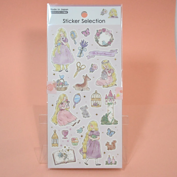 Sticker Selection Little Mermaid and Rapunzel Princess Sticker Sheet Set (2pcs.)