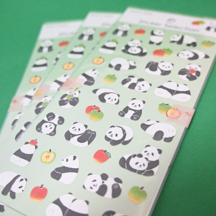 Sticker Selection Animal Panda and Cat Sticker Sheet Set (2pcs.)