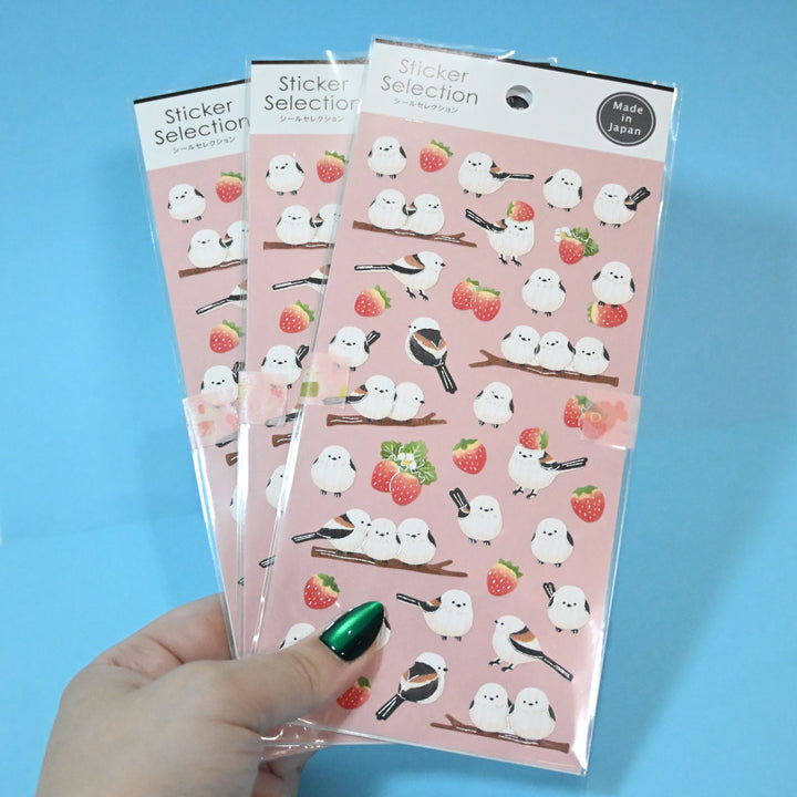 Sticker Selection Snow Fairy Bird Sticker Sheet Set (2pcs.)