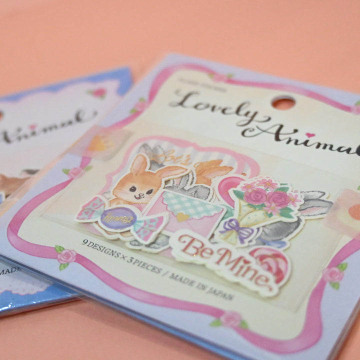 GAIA Lovely Animal Pink and Blue Flake Seal Set (2 pcs.)