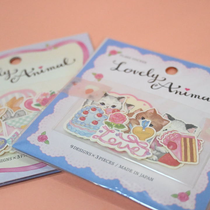GAIA Lovely Animal Pink and Blue Flake Seal Set (2 pcs.)