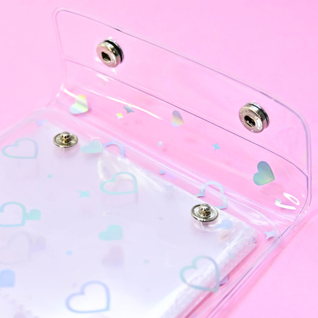 Q-LiA Kira Kira Seal Binder for 3D Stickers (Pink)