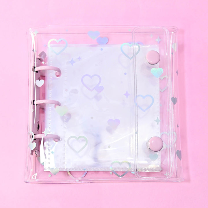 Q-LiA Kira Kira Seal Binder for 3D Stickers (Pink)