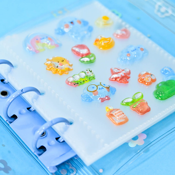 Q-LiA Kira Kira Seal Binder for 3D Stickers (Blue)