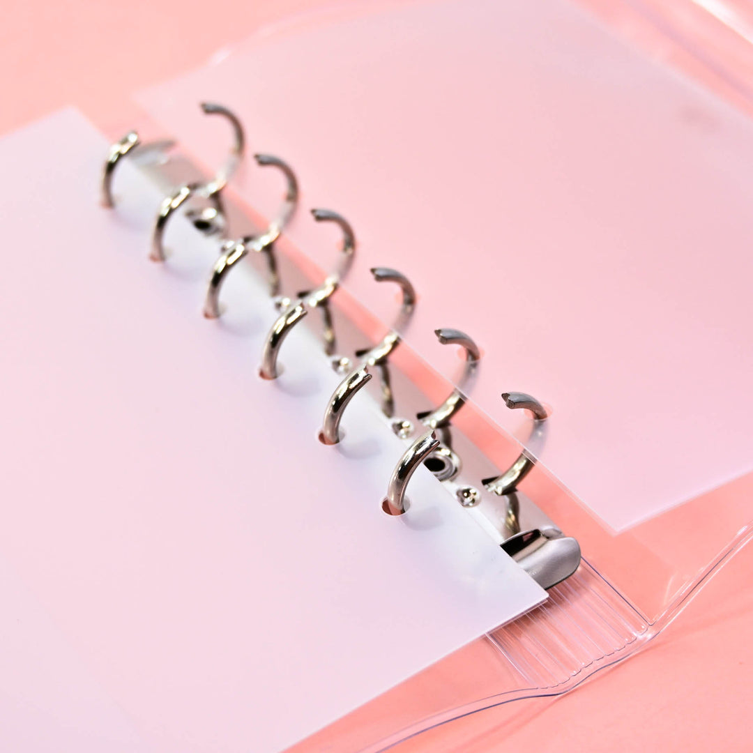 Double Snap Button Clear Binder for 3D Stickers