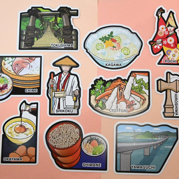 Ensemble de cartes postales de voyage au Japon / Région de Tokai (10 pcs.)
