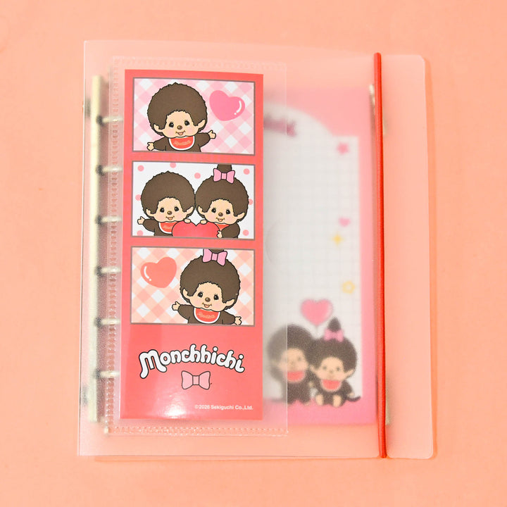 Monchichi Binder for Stickers (Red)