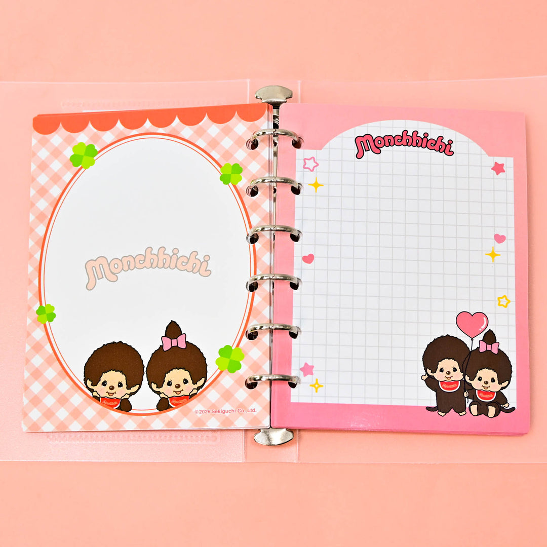 Monchichi Binder for Stickers (Red)