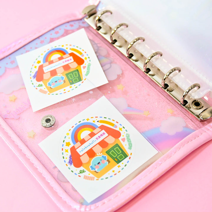 Hello Kitty Clear Glitter Sticker Binder