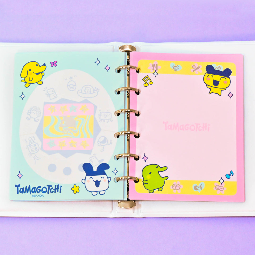 Tamagotchi Soft Glitter Cover Sticker Binder