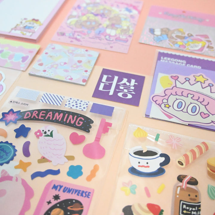 [Pre-loved] Cute Colorful Stationery Set
