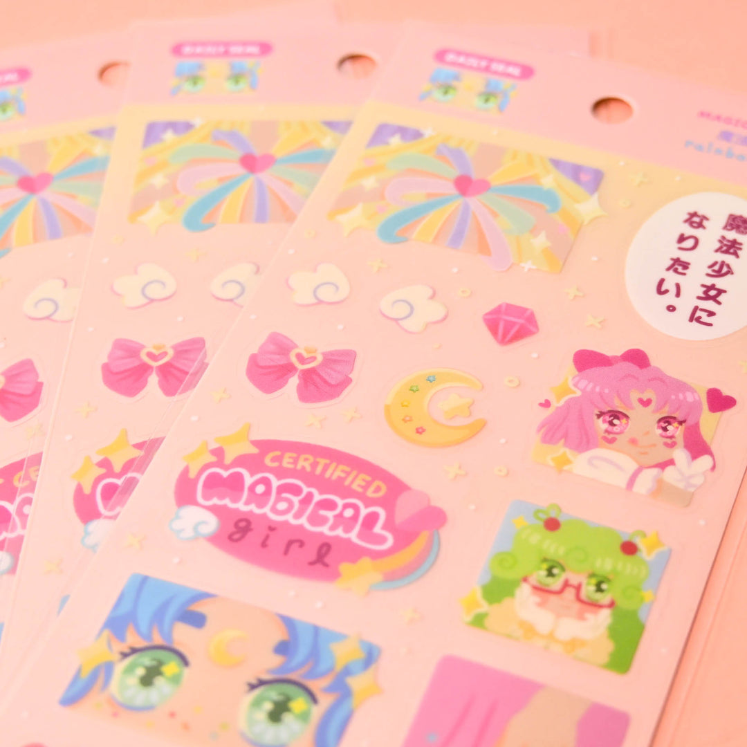 (DS031) Rainbowholic x Tazdaunicorn Magical Girls Daily Seal