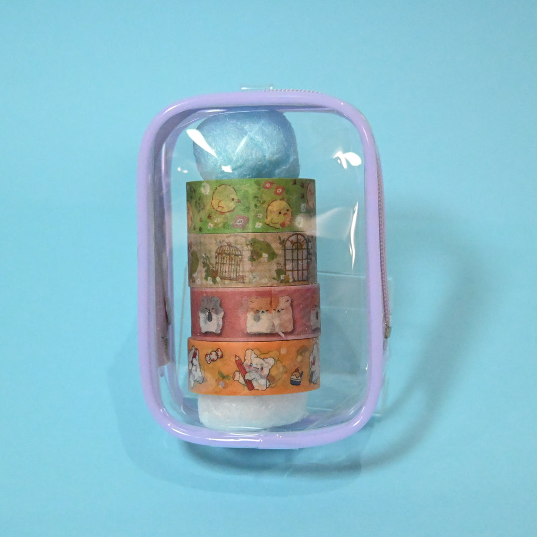 [Pre-loved] Washi Tape Pouch Set (4 pcs.)