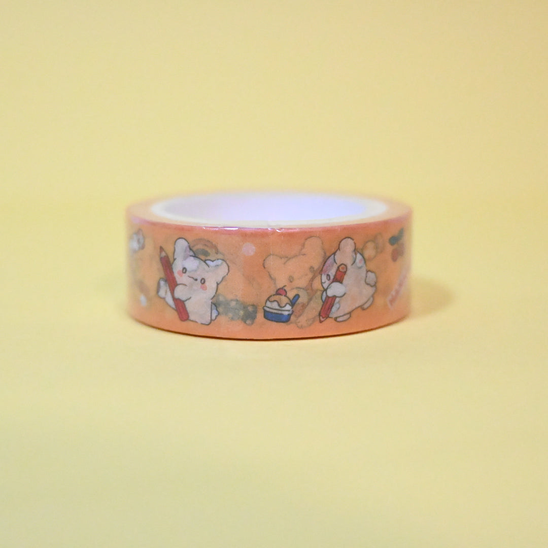 [Pre-loved] Hanamaruobake Orange Masking Tape