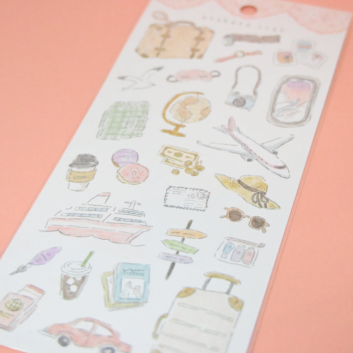 utakata Cute Travel Sticker Sheet