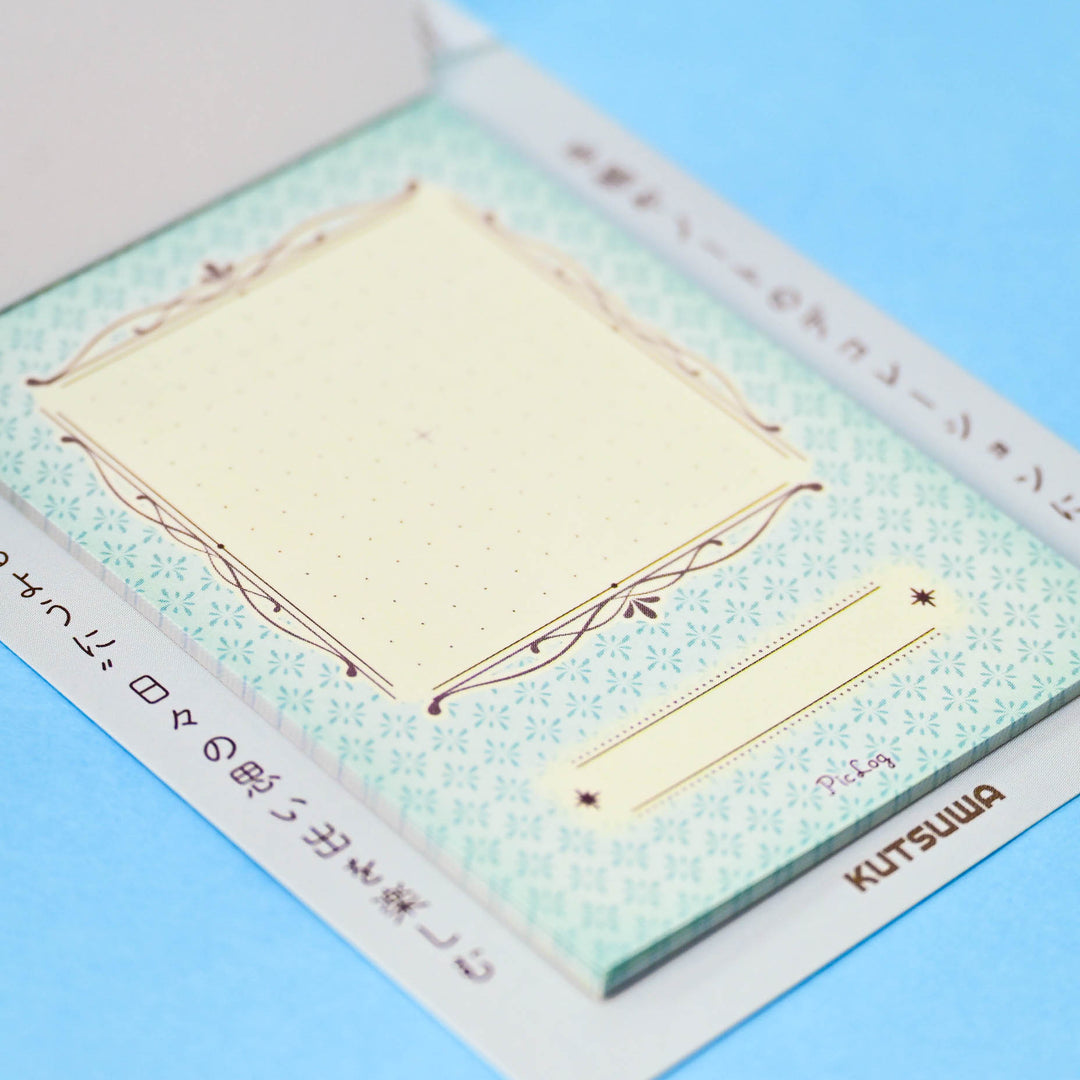 Kutsuwa PicLog Blue Pastel Sticky Memo