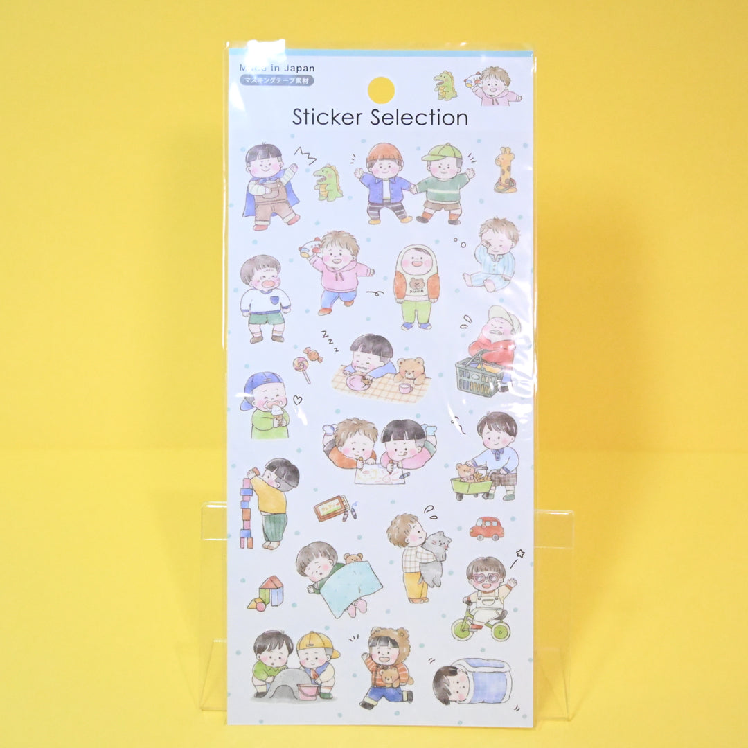 Sticker Selection Soft Cute Everyday Child Sticker Set (2 pcs.)