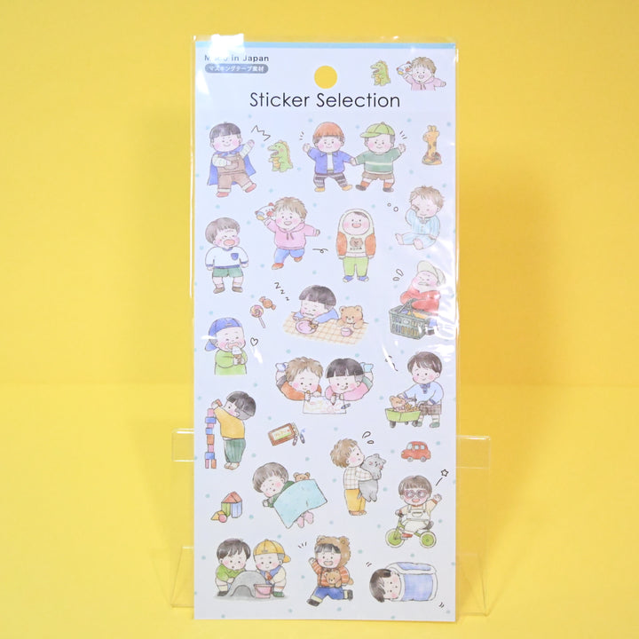 Sticker Selection Soft Cute Everyday Child Sticker Set (2 pcs.)