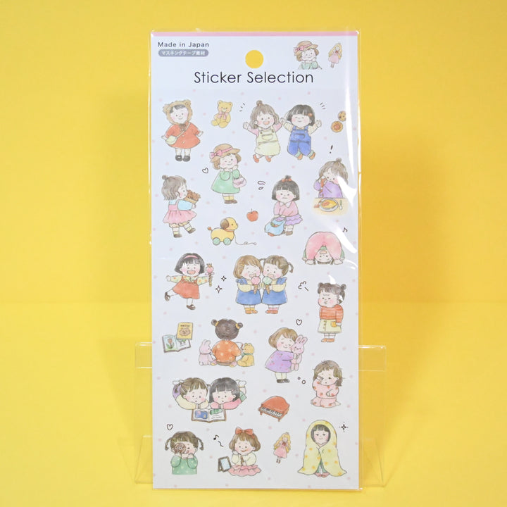 Sticker Selection Soft Cute Everyday Child Sticker Set (2 pcs.)