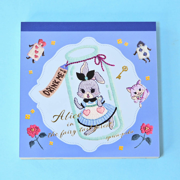 Spica-Pika Alice in the Fairy Tail Forest Blue Memo Pad