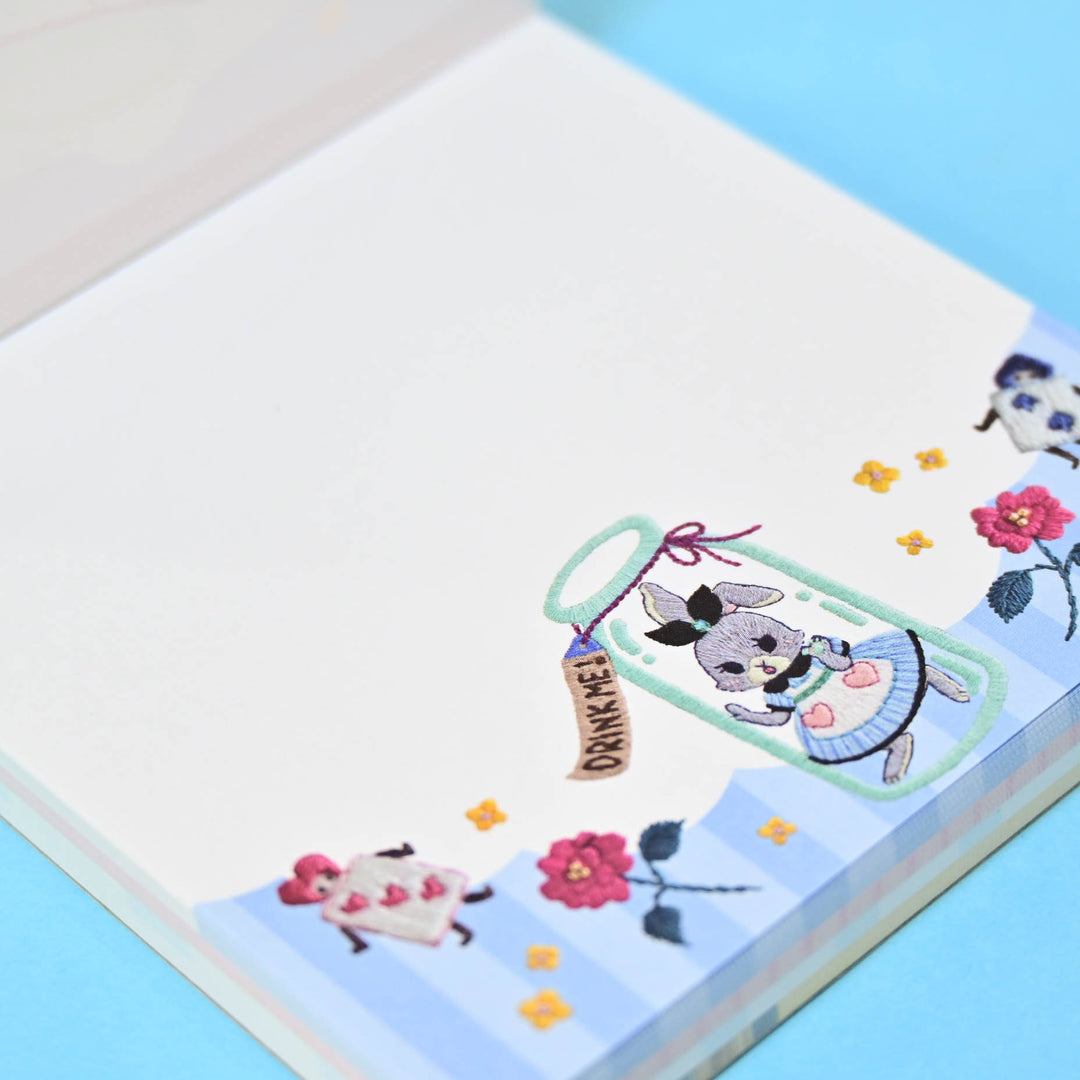 Spica-Pika Alice in the Fairy Tail Forest Blue Memo Pad
