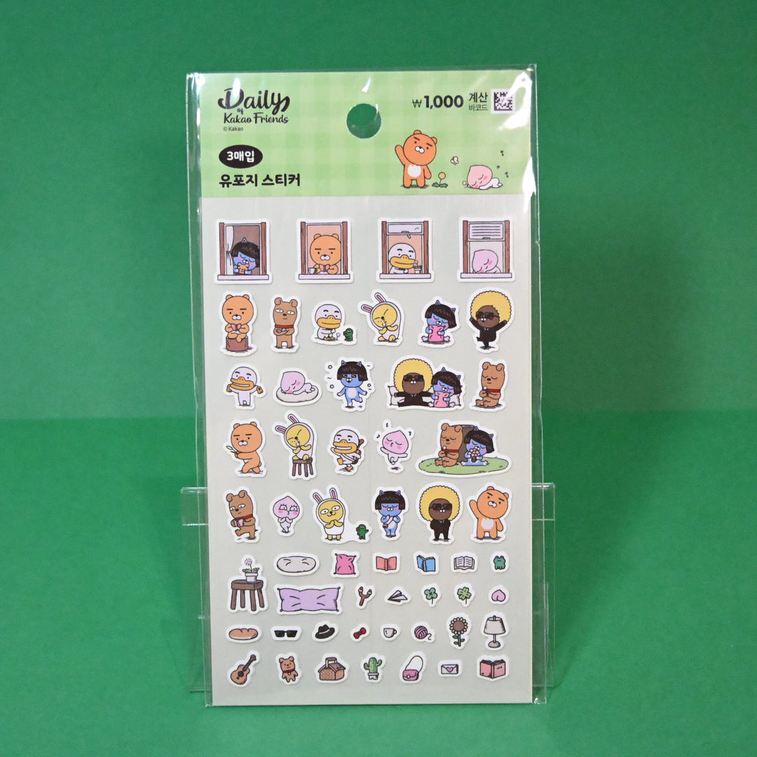 Daily of Kakao Friends Korean Sticker Sheet