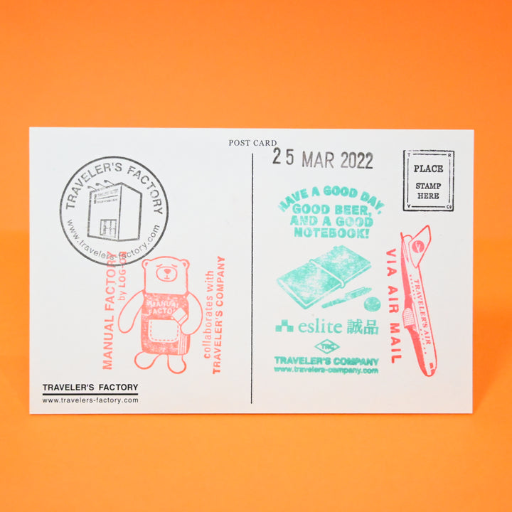 Traveler's Company Japan Travel Post Card and Big Sticker Set