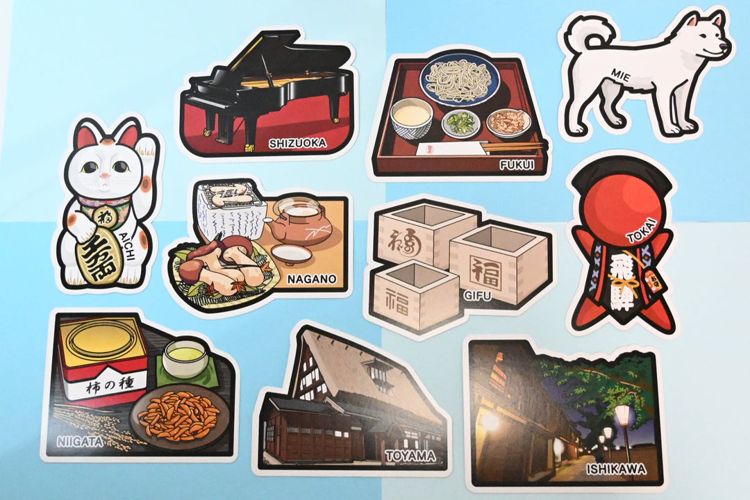 Ensemble de cartes postales de voyage au Japon / Région de Tokai (10 pcs.)