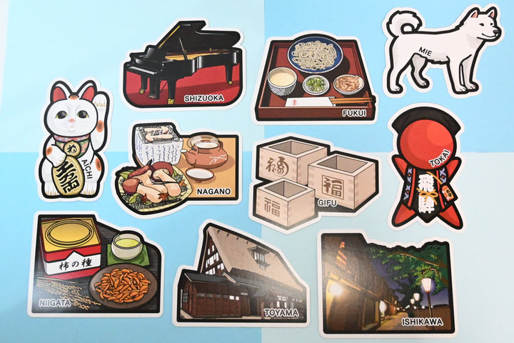 Ensemble de cartes postales de voyage au Japon / Région de Tokai (10 pcs.)