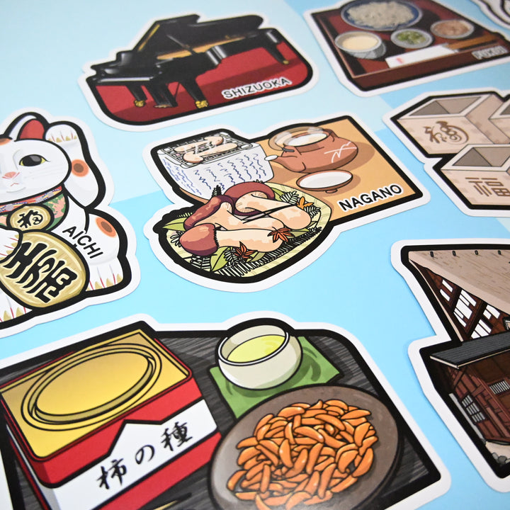 Ensemble de cartes postales de voyage au Japon / Région de Tokai (10 pcs.)