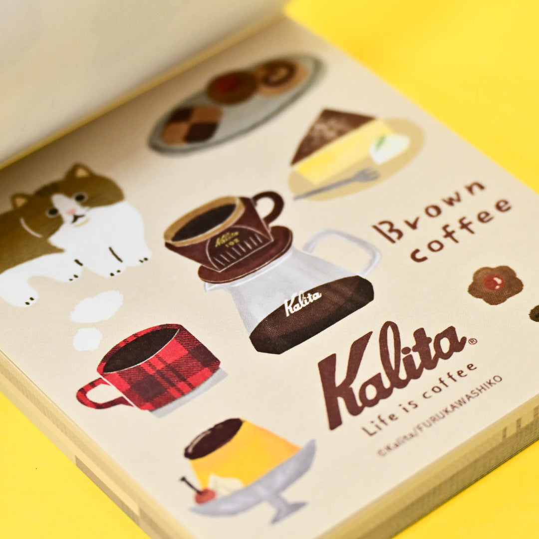Kalita Life is Coffee Cat Memo Pad