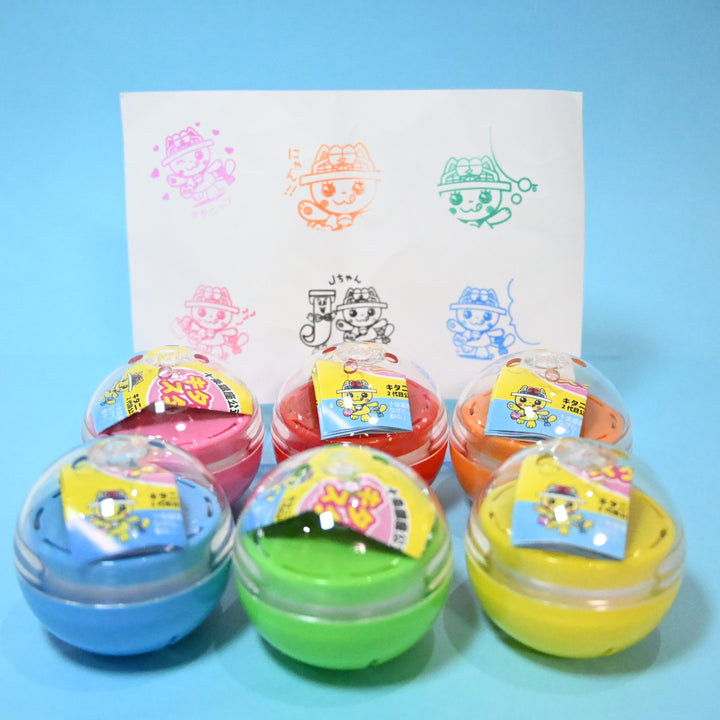 Kitanyan Gachapon Capsule Stamp Set complet (6 pièces)