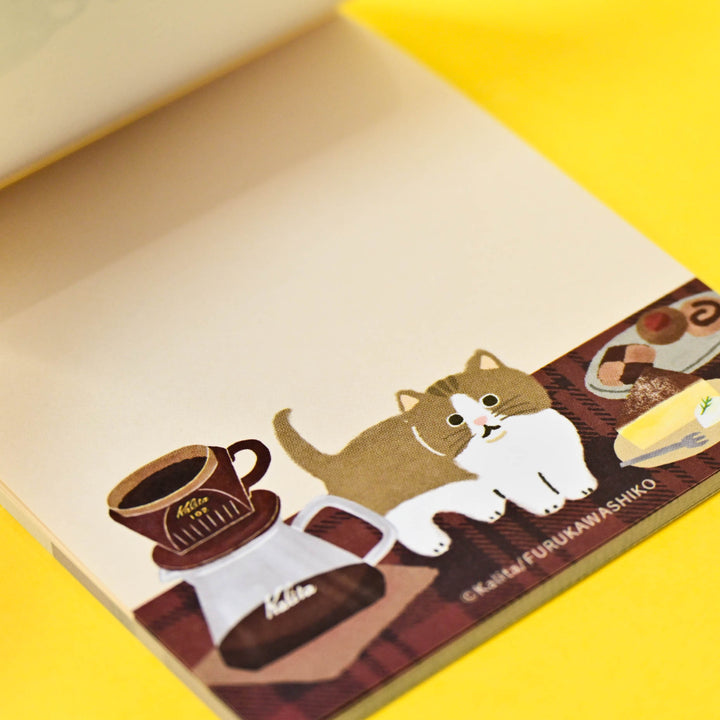 Kalita Life is Coffee Cat Memo Pad