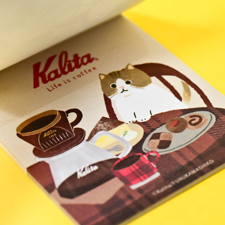 Kalita Life is Coffee Cat Memo Pad