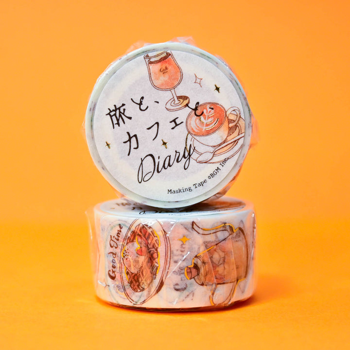 BGM Travel &amp; Café Orange Washi Tape 2cm