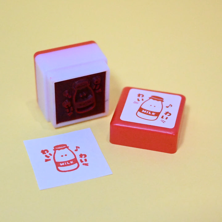 Milk Stamp and Ice Cream Keychain Gachapon Set (2 pcs.)