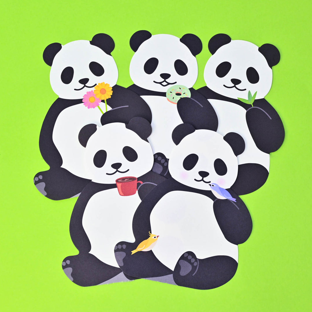 Die Cut Panda Memo Pad