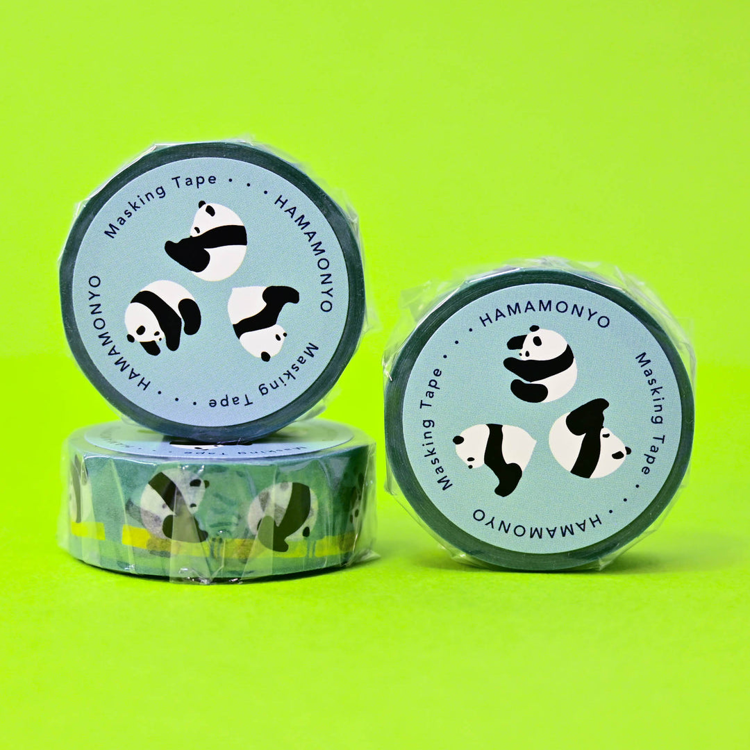 Hamamonyo Roly-Poly Rolling Pandas Washi Tape