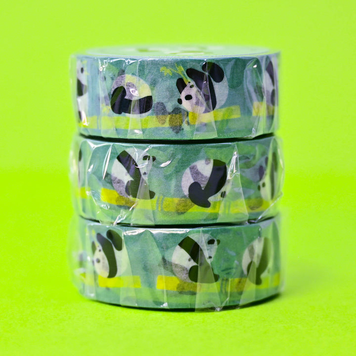 Hamamonyo Roly-Poly Rolling Pandas Washi Tape
