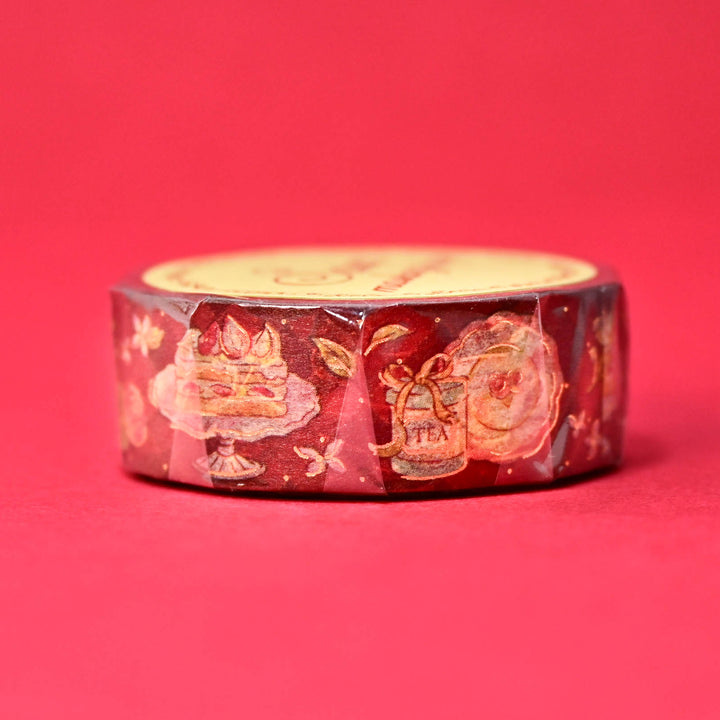 SAIEN Fancy Red Tea Time Washi Tape