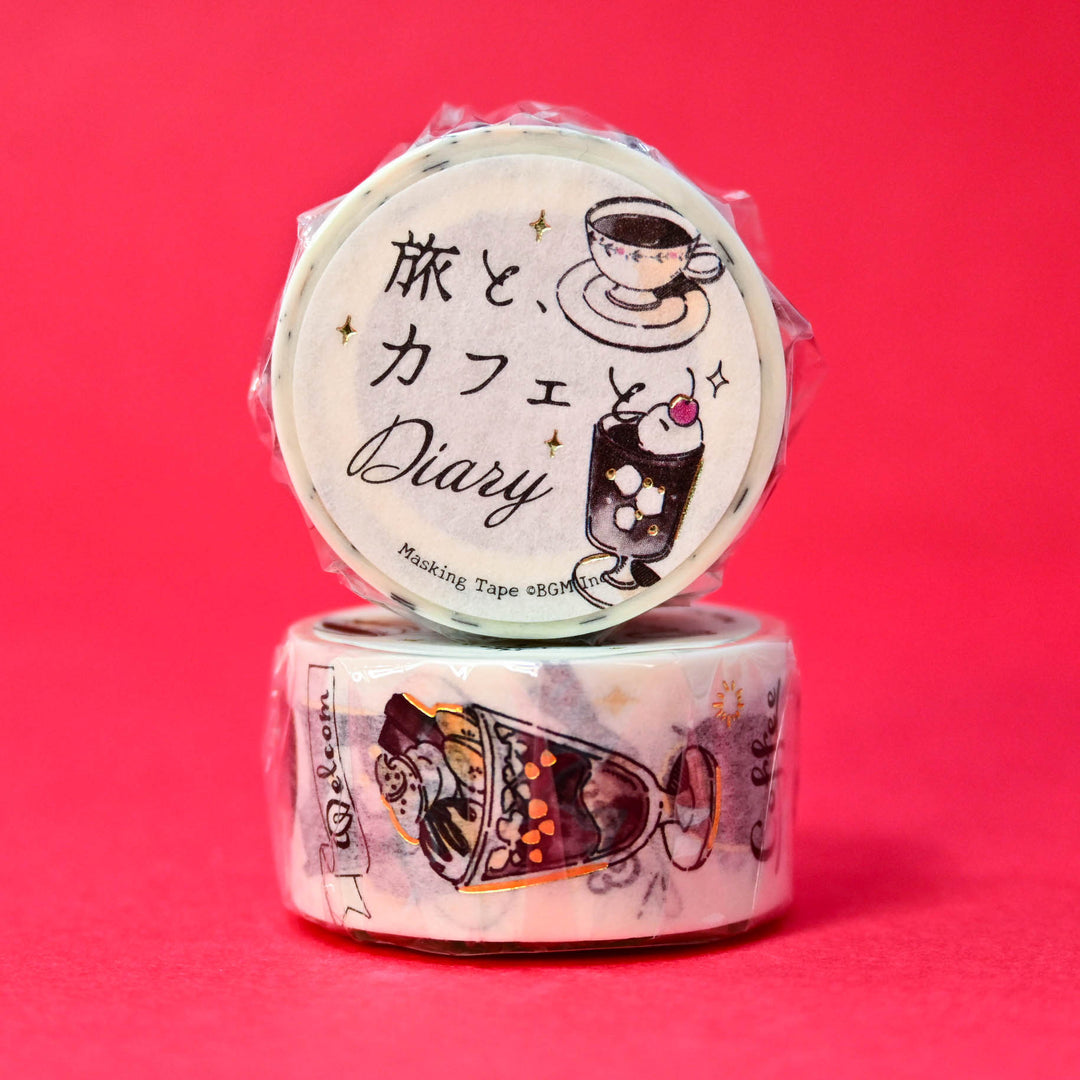 BGM Travel &amp; Café Noir Washi Tape 2cm