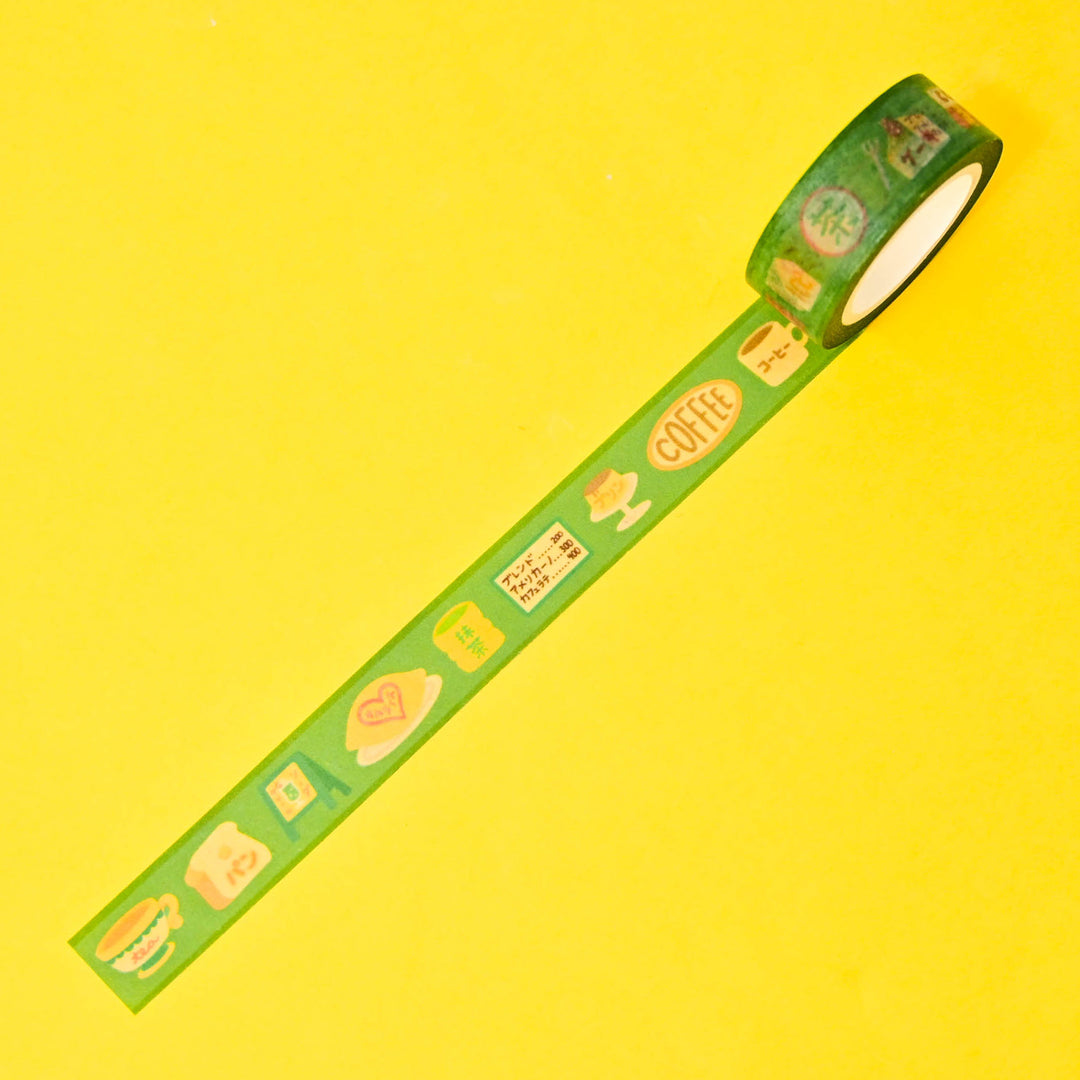 (MT149) Rainbowholic x Tazdaunicorn Retro Kissaten (Café) Washi Tape